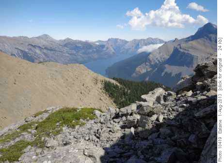 Lake Minnewanka from the ridge