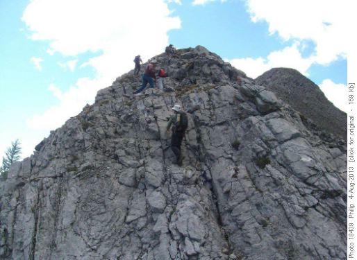 Scrambly bit on Tent Ridge