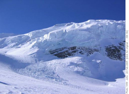 Seracs on East face of Mt. Balfour
