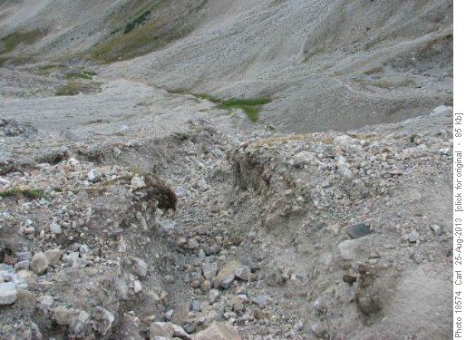 Flood gully on South Buller Pass