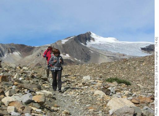 {1054 Kathy Brisco} <i>et al</i>, Mt. Des Poilus in distance