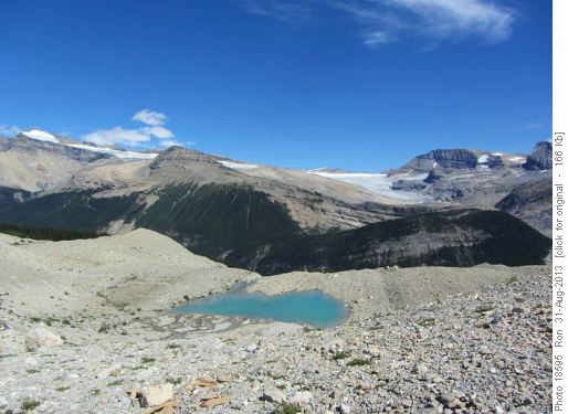 Iceline panorama: Mt. Balfour to Mt. Niles