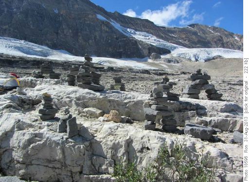 Inukshuk handiwork on Iceline trail