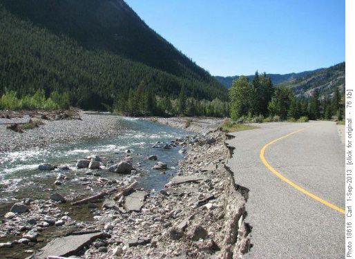 Sentinal picnic site washed away