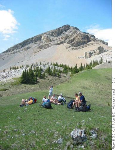 Bluerock to meadows. The summit of the trail.