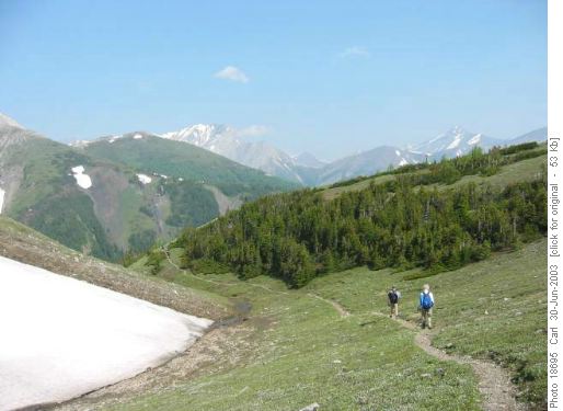 Fortress Lake. Good trail over the back side of the Farside chairlift.