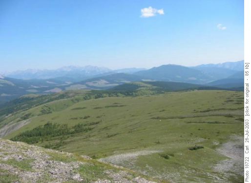 North ridge Cataract plateau