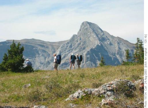 Exshaw Mtn. Middle part of ridge across from Mount Fable