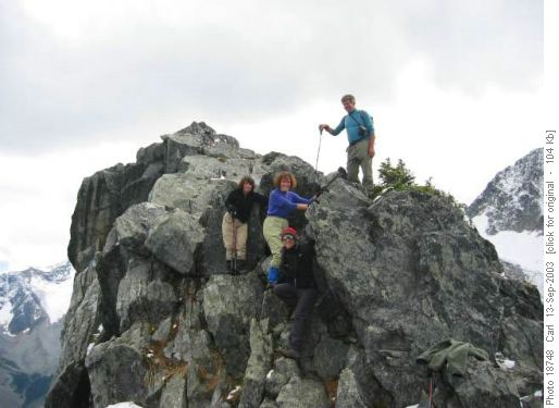 Abbot ridge - the blocky ridge.