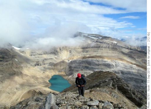 Damian on the ridge of Mount Kerr