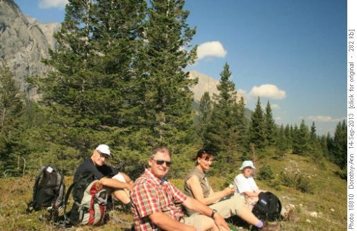 Group on top of the 'Great Moraine' (finally)