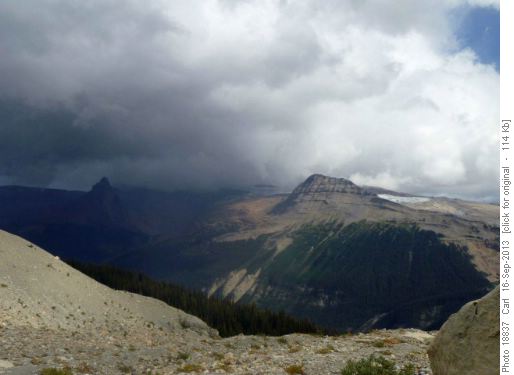 Mt Balfour had a permanent cloud