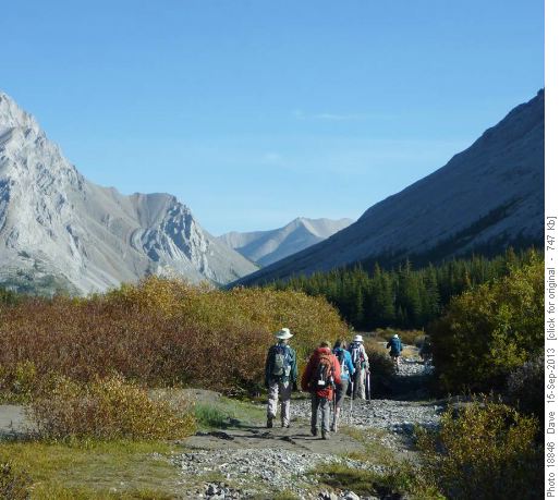 Elbow valley trail with some washouts