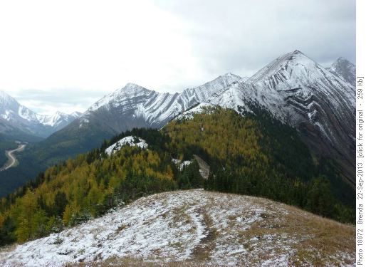 There had been fresh snow overnight