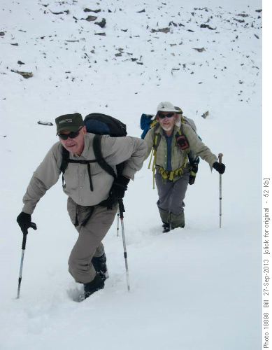 {199 Terry M} and {256 Arnold W} on the way up