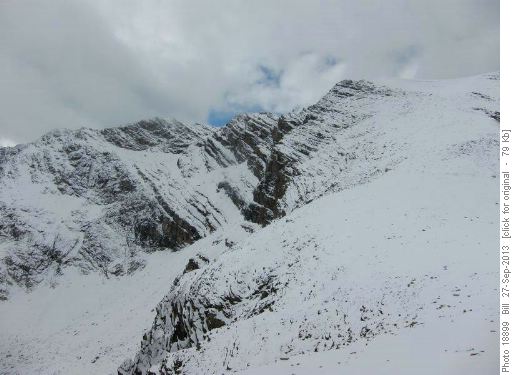 Silverhorn Peak (to the left)