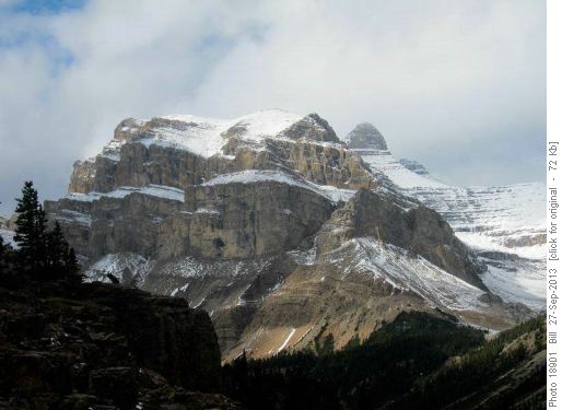 Mt Noyes (dark cone to the right)