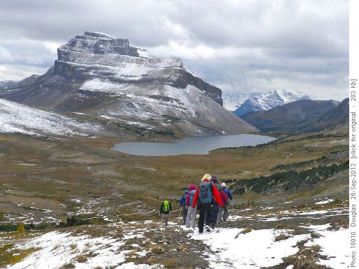 Return from Deception Pass towards Ptarmigan Lake & Mt Redoubt