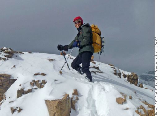 Last steps to the summit