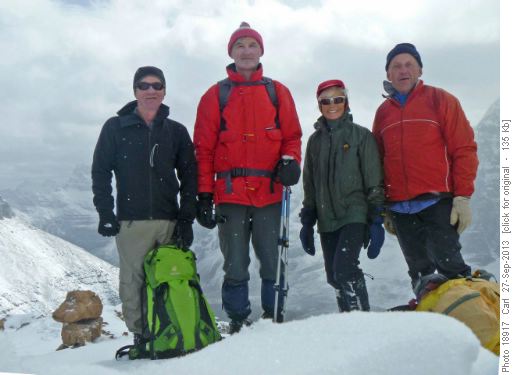 Clifton, Peter, Alda and Carl on Wastach Mtn
