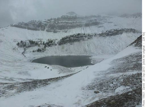 Winter has come early to Birdwood Lakes