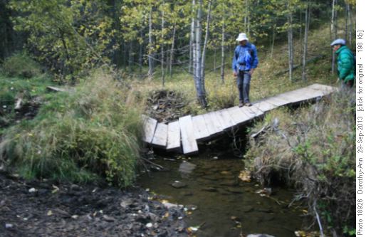 Hmm! Not so good bridge on Iron Springs trail