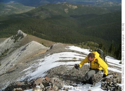 Stan gaining the false summit