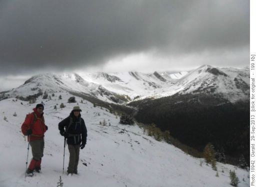 View NW along Wolverine Ridge