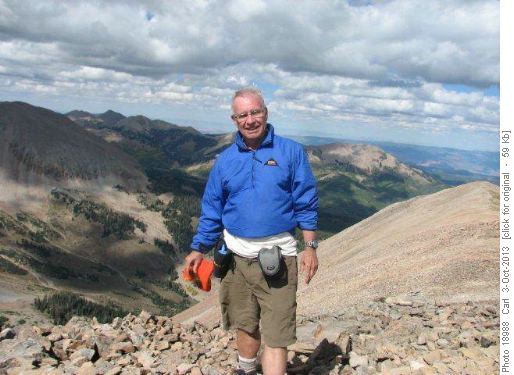 Carl on summit of Mt. Peale