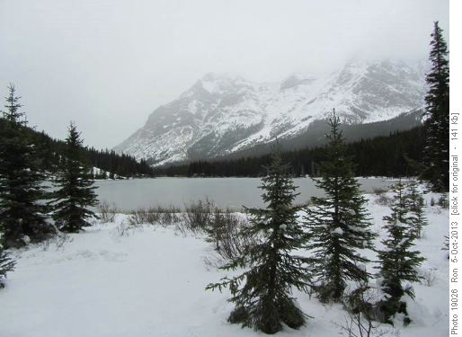 Thin ice on Elbow Lake