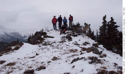 Bull Creek Hills Summit Lunch Break with Peter, Harold, Carolyn, Joe and Cornelis.