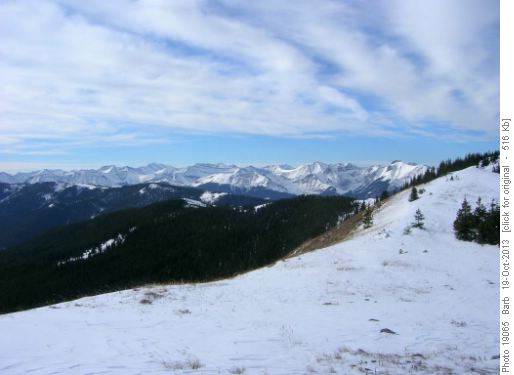 South View nearing summit of Cox Hill
