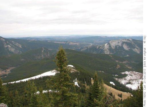 View down East Ridge back to Calgary