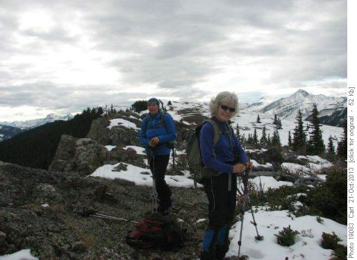 Teresa and Carolyn on Powderface Ridge