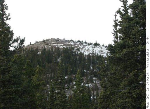 Approach route to Rainy Summit