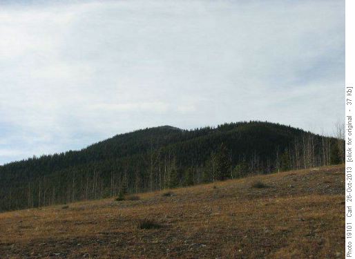 The ridge to Rainy Summit from Rainy Pass