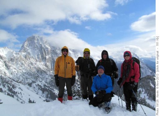 Group photo at the North end of the ridge