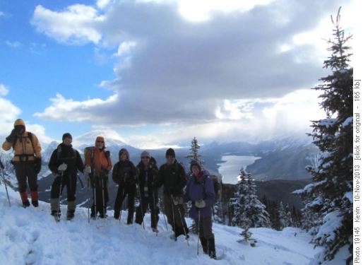 Group photo on the upper ridge