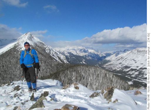 Looking North from the second summit cairn