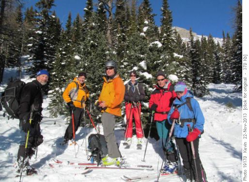 Time to head home after a great day of skiing