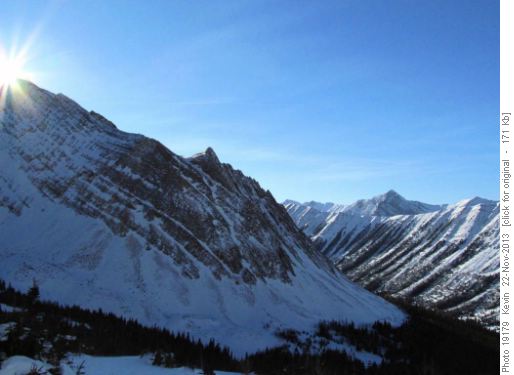 Loking South from the upper slopes of Arethusa Cirque