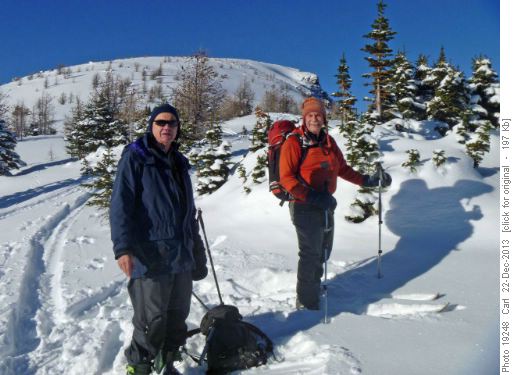 Terry and John at our high point