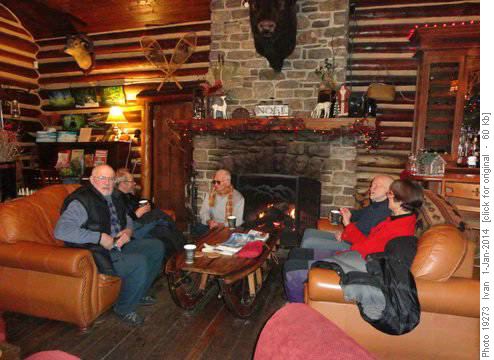Apre ski-Storm lodge/Ivan,Ed,John,Greg,Yolande/