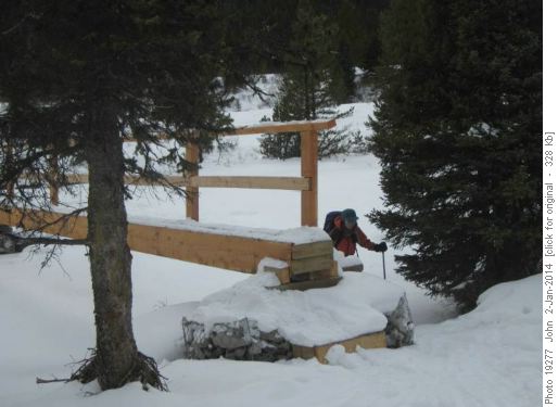 New Parks Canada bridge style (not real skier friendly!).