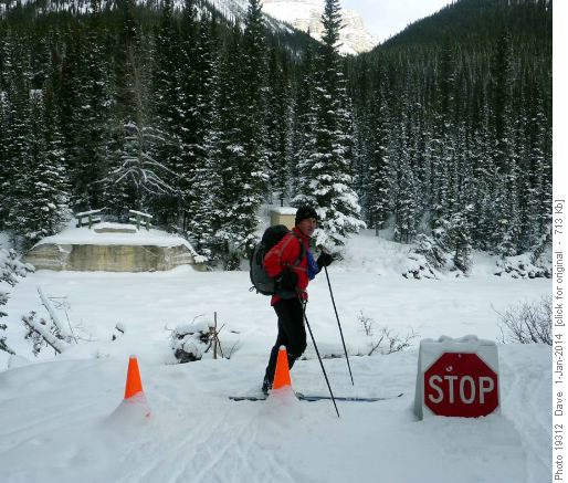 Bruce at site of washed out bridge