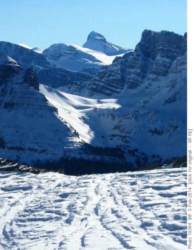 Mt Balfour over Crowfoot Pass