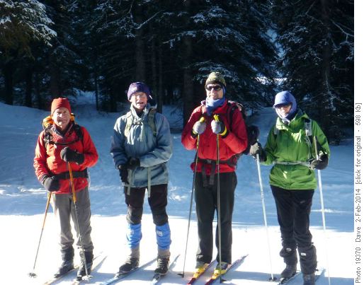 All bundled up-Laszlo, Dave, Ron, Brieta