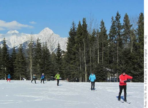 Poleless practice at the Kananaskis Village field