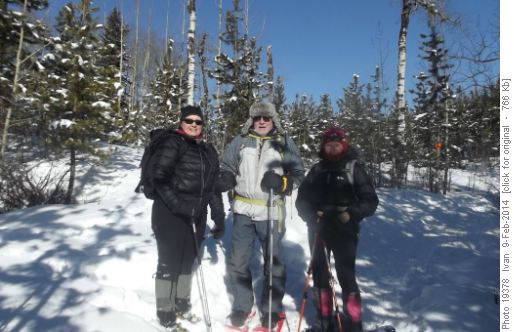 Snowshoe Hare trail /Alicja ,Ivan, Janice/