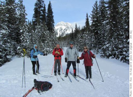 Rosanne, Laszlo, Philip & Barb at upper Whiskeyjack junction
